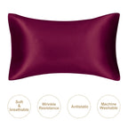 Juwensilk Silky Stain Pillowcase Silky Pillowcase Natural Silk Pillowcase Mulberry Silk Pillow Case Standard Queen K