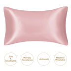 Juwensilk Silky Stain Pillowcase Silky Pillowcase Natural Silk Pillowcase Mulberry Silk Pillow Case Standard Queen K