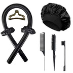 No-Heat Curling Iron Set Night Cap Hair Roller Set Lazy Hair Curlers Headband Hairs Rollers Bristle Brush Hair Styling Tools