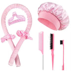No-Heat Curling Iron Set Night Cap Hair Roller Set Lazy Hair Curlers Headband Hairs Rollers Bristle Brush Hair Styling Tools