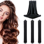 Heatless Hair Curler 27Cm Sleep-Friendly Heatless Curling Wand 3.5 Diameter Large Wave Curling Wand