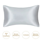 Juwensilk Silky Stain Pillowcase Silky Pillowcase Natural Silk Pillowcase Mulberry Silk Pillow Case Standard Queen K