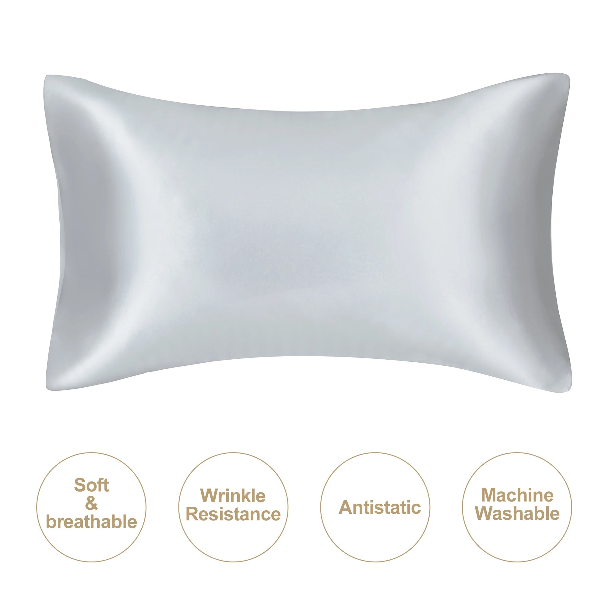 Juwensilk Silky Stain Pillowcase Silky Pillowcase Natural Silk Pillowcase Mulberry Silk Pillow Case Standard Queen K